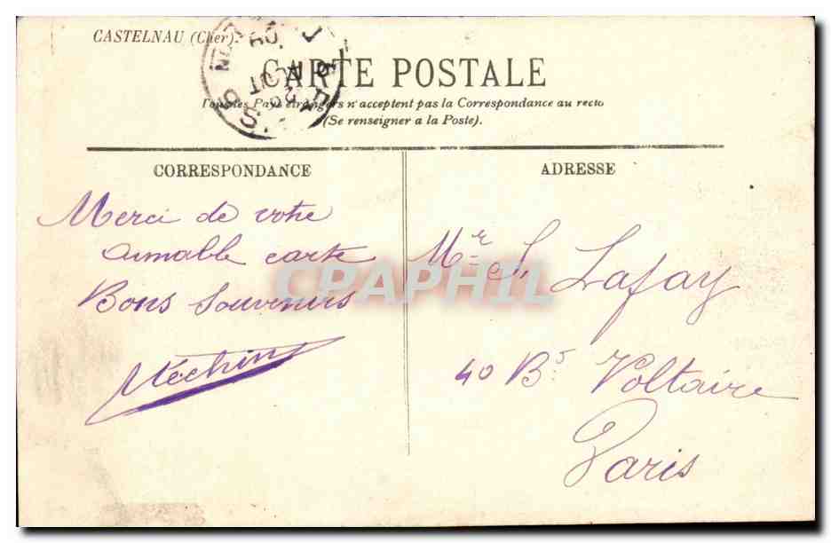 Château de Gartow — vue extérieure — Carte postale — Reverso