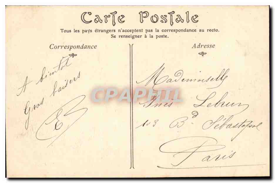 Chartres CPA Le pont neuf — Back