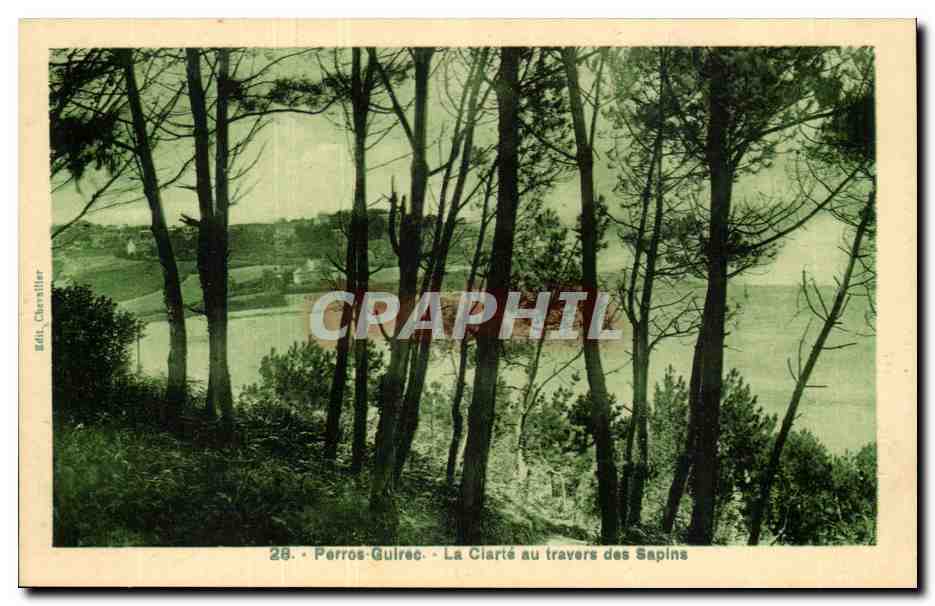 Perros-Guirec - La Clarté au travers des Sapins — Éd. Charatlier, n°28