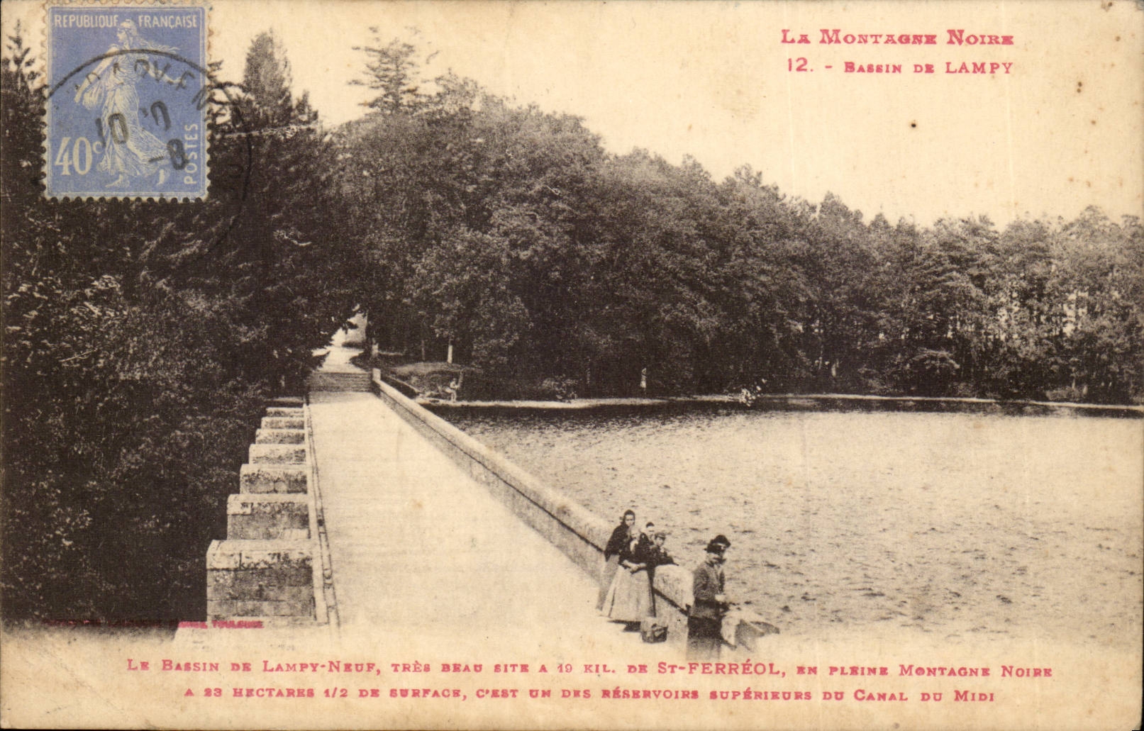 Le Bassin de Lampy-Neuf — La Montagne Noire — Éditeur inconnu, n° 12