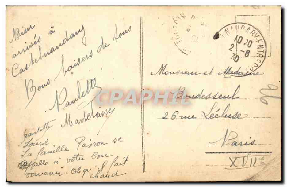 Le Bassin de Lampy-Neuf — La Montagne Noire — Éditeur inconnu, n° 12 — Verso