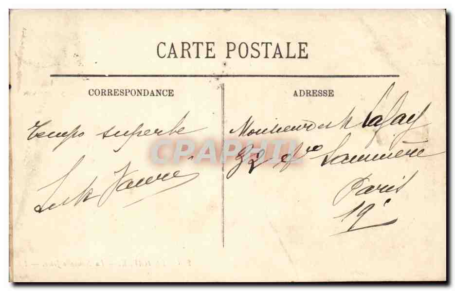Le Havre CPA La nouvelle jetee — Rückseite