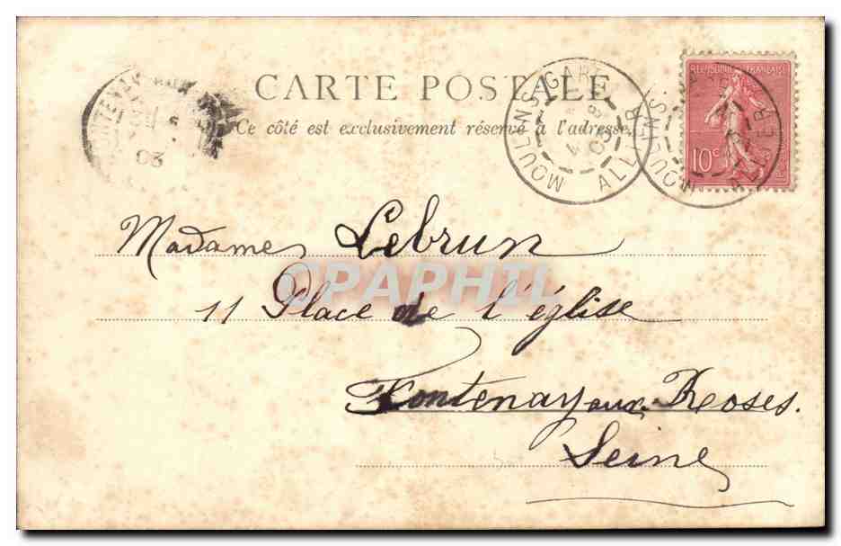 Moulin, la Cathédrale et la Prison — E. Destrans, éditeur, n° 63157 — Back