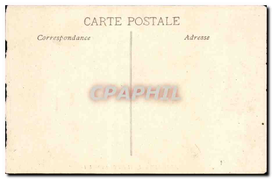 Marseille CPA Hotel des Postes — Rückseite