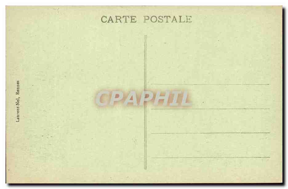 Presqu'ile de Quiberon CPA DAns les couloirs de Port Bara a pleine mer — Rückseite