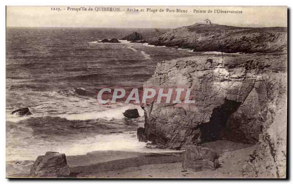Halbinsel Quiberon — Bogen und Strand von Port-Blanc — Punkt des Observatoriums — Nr. 1219