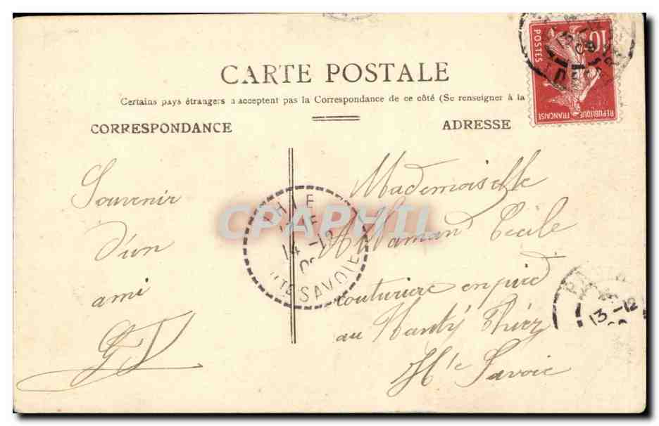 CPA Fantaisie Couple Vous riez cruelle Manon  — Rückseite