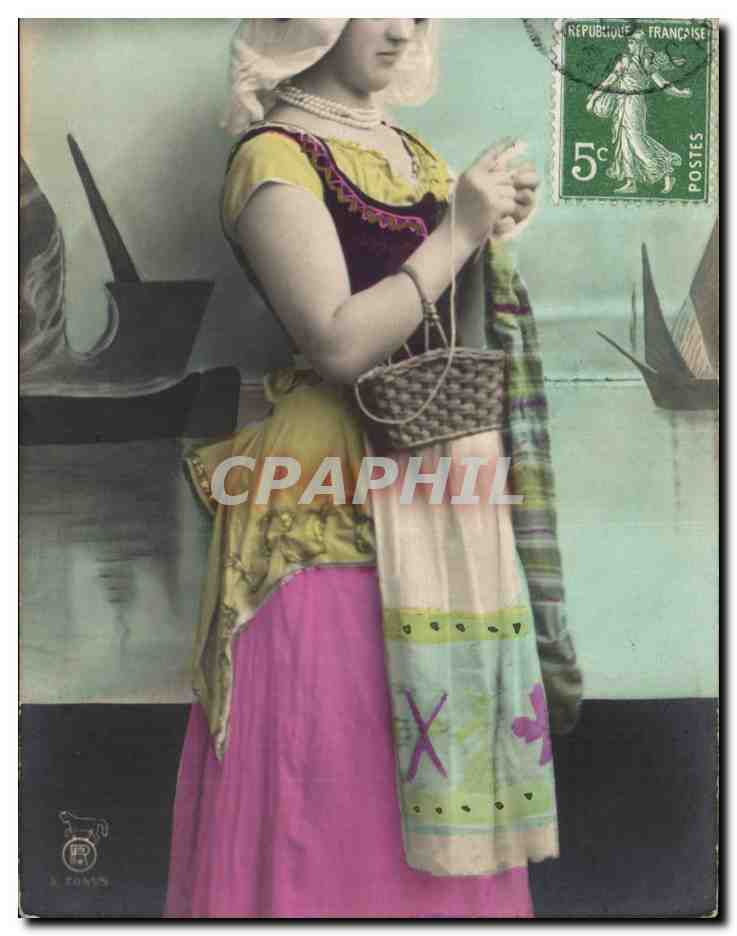 CPA Fantaisie Femme