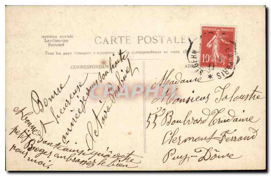 CPA Fantaisie Enfant — Verso