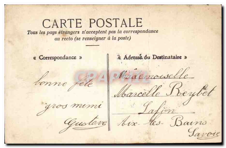 CPA Fantaisie Enfant Bonne fete — Rückseite