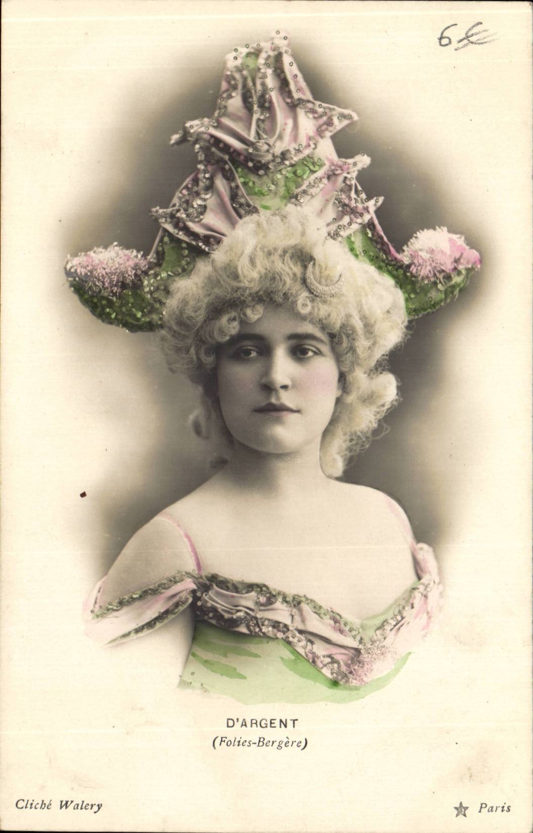 D'ARGENT (Polies-Bergère) — Portrait de scène — Cliché Walery, Paris