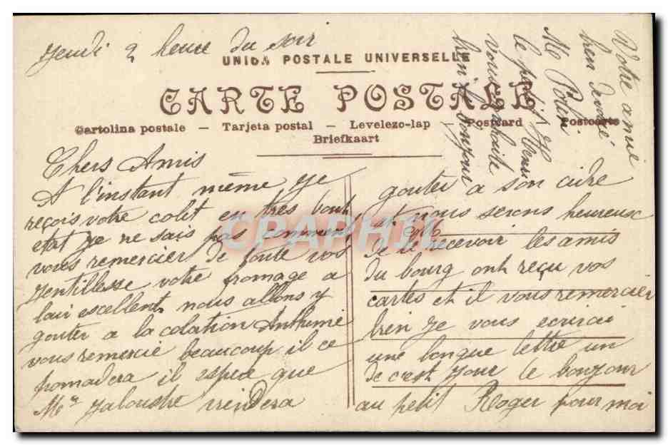 CPA Fantaisie Enfant Mille bons baisers — Rückseite