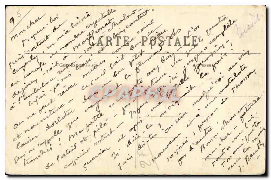 Montargis CPA le chien de Montargis — Rückseite