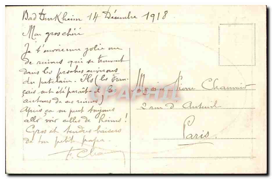 Ruine Limburg — Dürkheim — éditeur non identifié — Verso