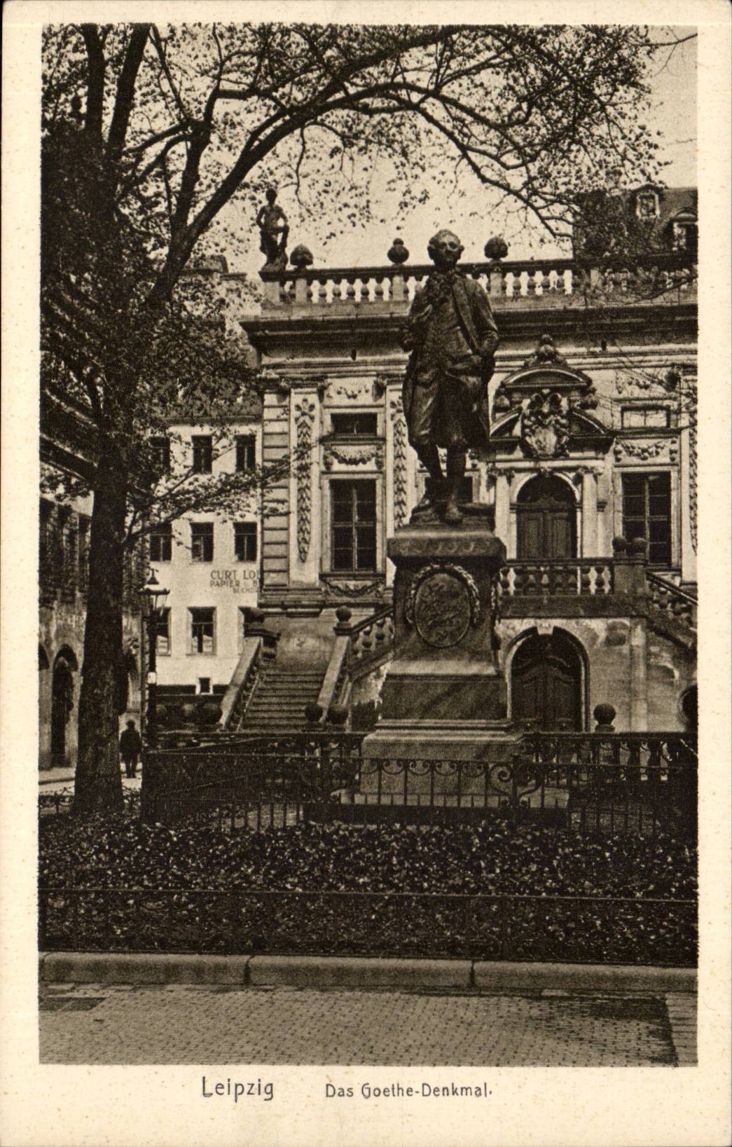 Allemagne Leipzig CPA Das Goethe Denkmal