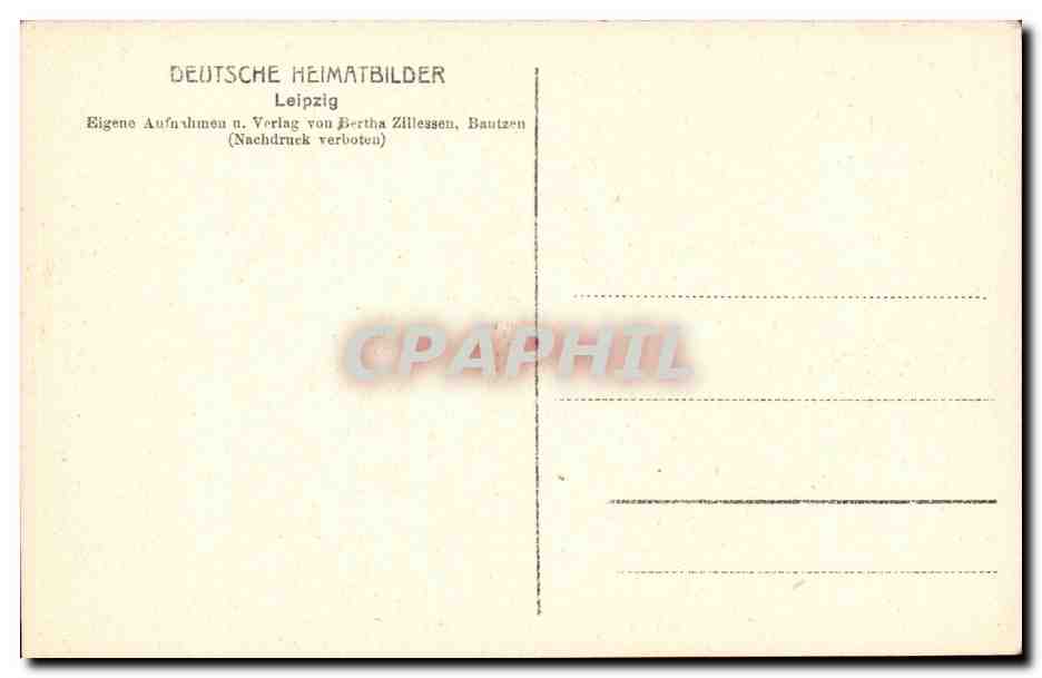 Allemagne Leipzig CPA Das Goethe Denkmal — Back