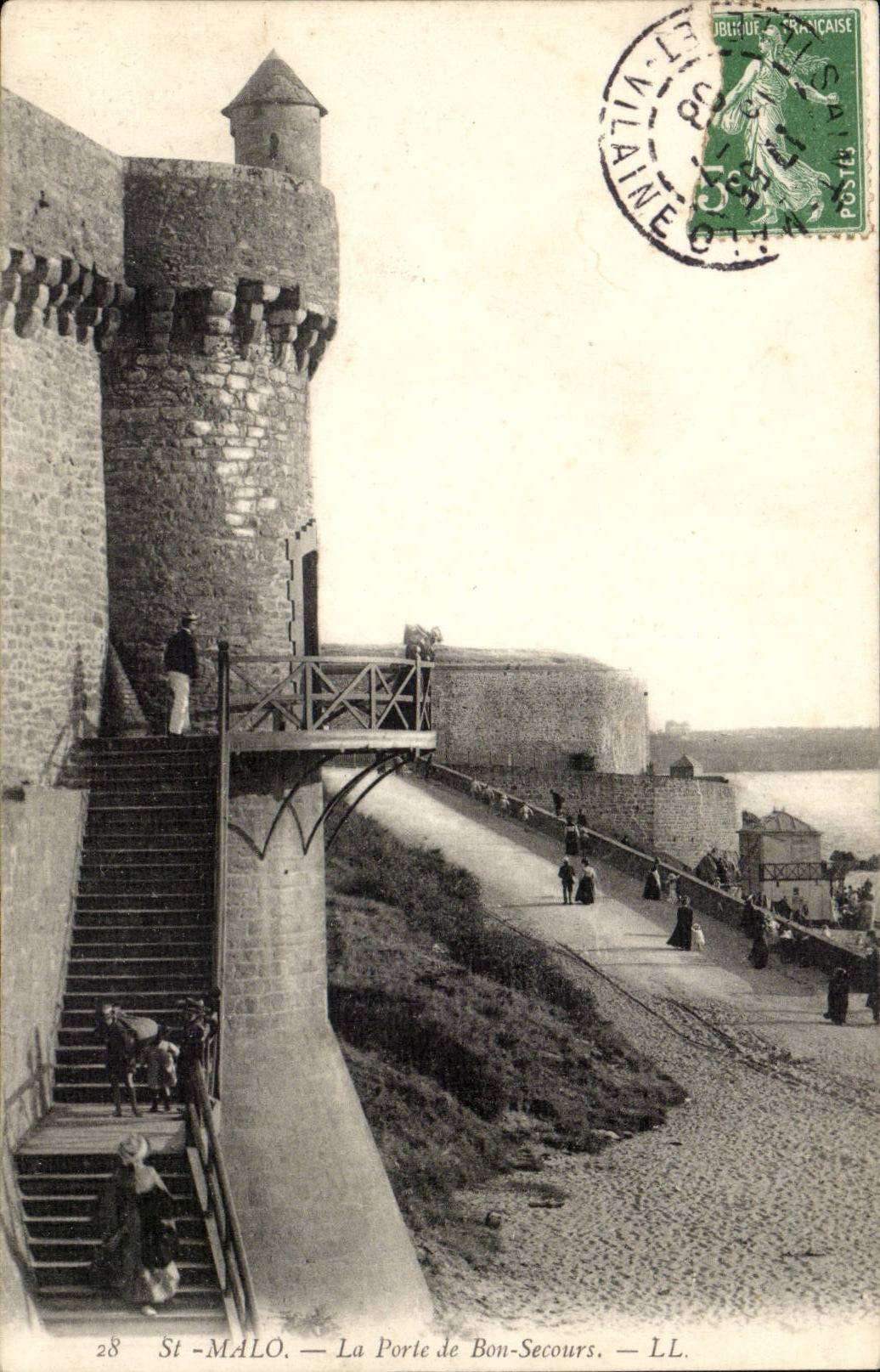 St-Malo — La Porte de Bon-Secours — LL. n°28