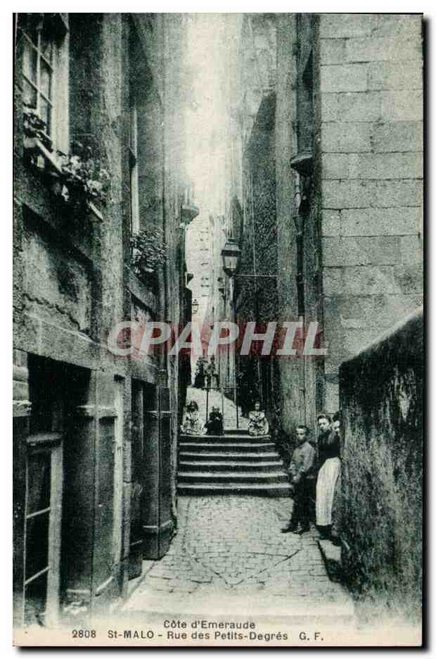 St-Malo - Rue des Petits-Degrés — Côte d’Emeraude — G. F. n°2808