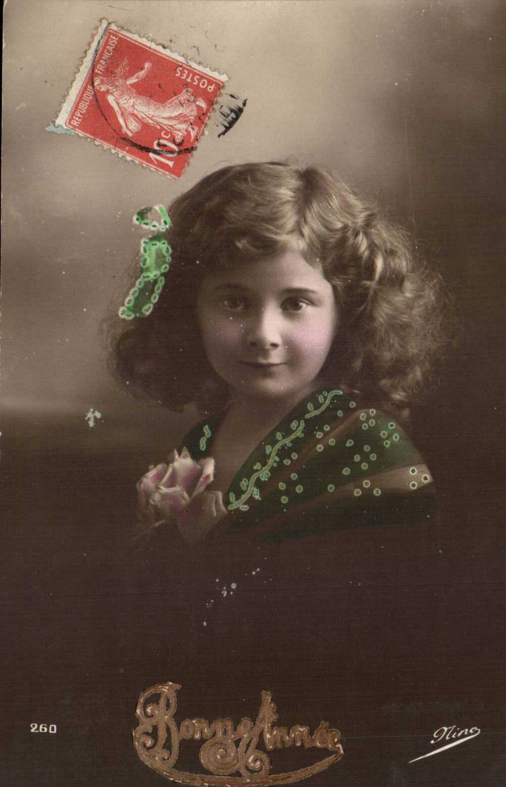 CPA Fantaisie Enfant Bonne annee