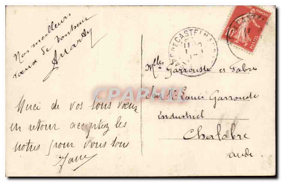 CPA Fantaisie Enfant Bonne Annee — Rückseite