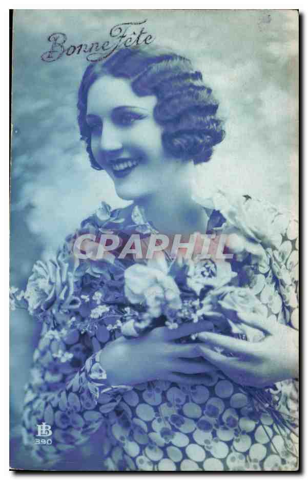 CPA Fantaisie Femme Bonne fete