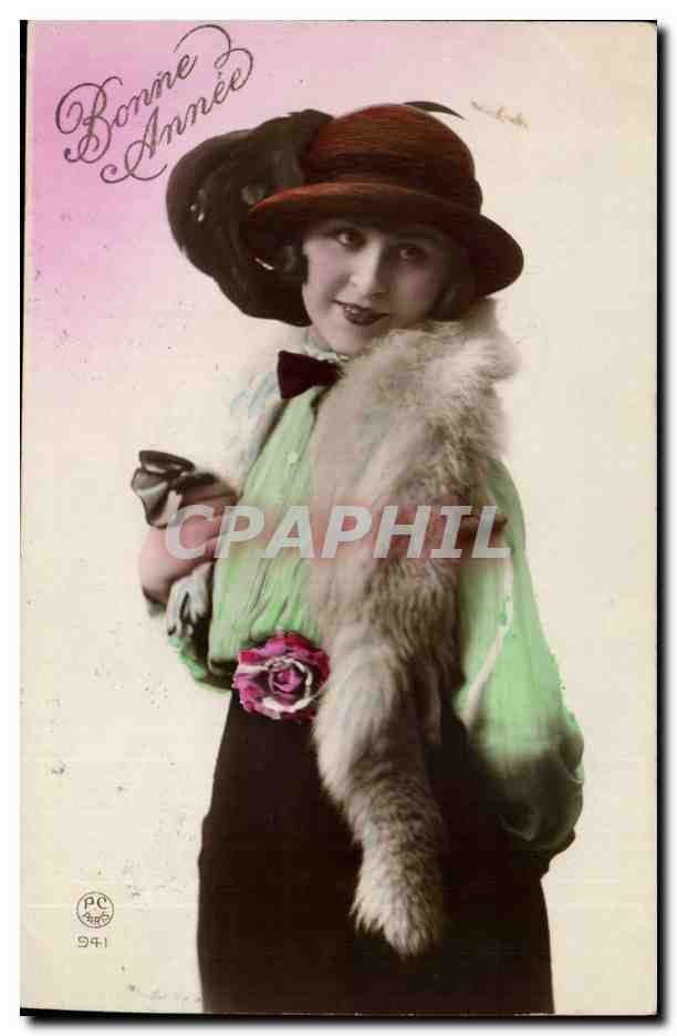 CPA Fantaisie Femme Bonne annee