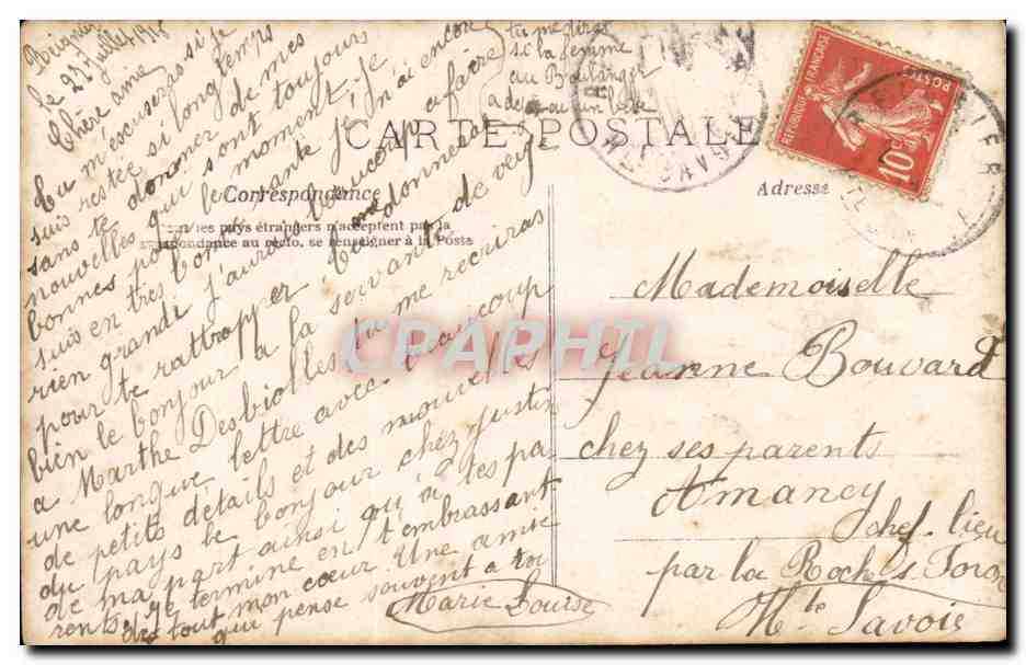 CPA Fantaisie Enfant Amical souvenir — Rückseite