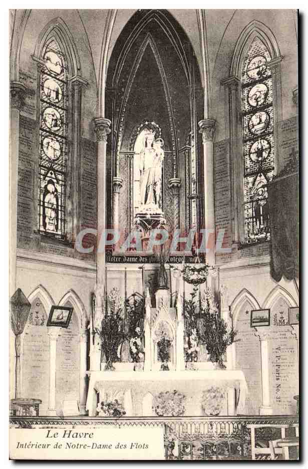 Le Havre CPA Interieur de Notre DAme des flots