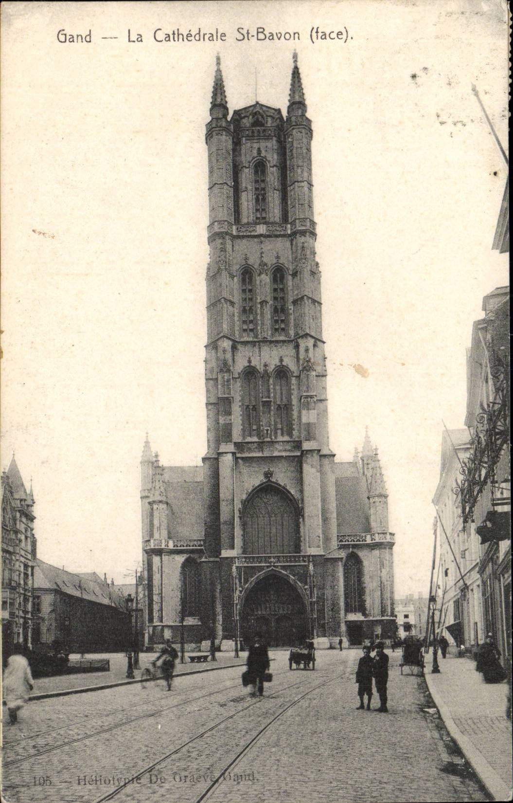 Belgie Belgique Gand CPA la cathedrale St Bavon (face)