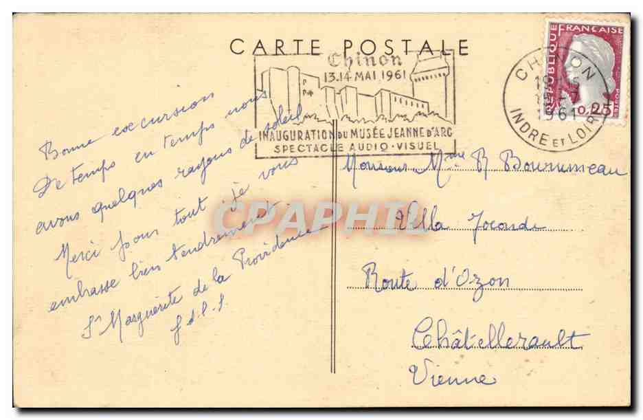 St Loup sur Thouet CPA Interieur de l'eglise La chapelle de la Vierge  — Rückseite