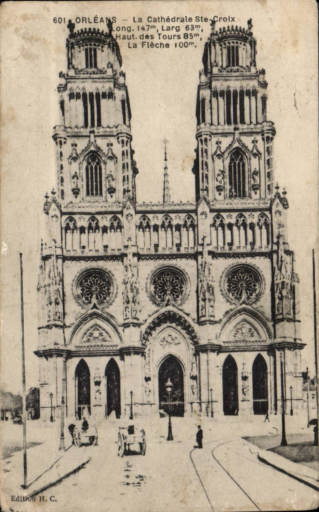Orleans CPA la cathedrale Ste Croix 