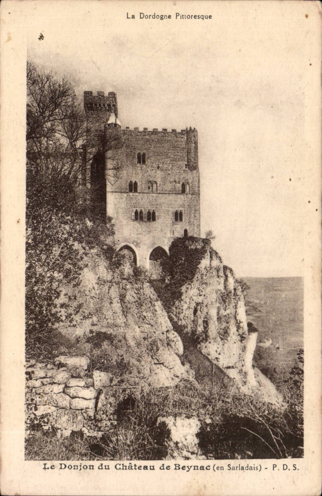 Der Bergfried des Schlosses Beynac (im Sarladais) — Die pittoreske Dordogne — P. D. S.