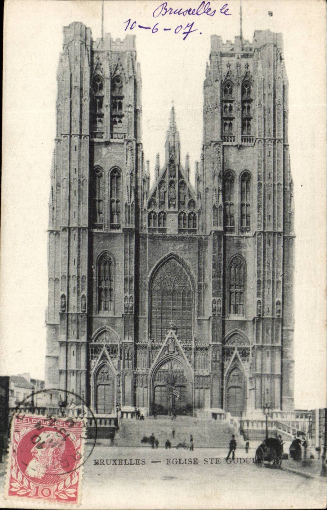 Belgique Bruxelles CPA Eglise ste Gudule