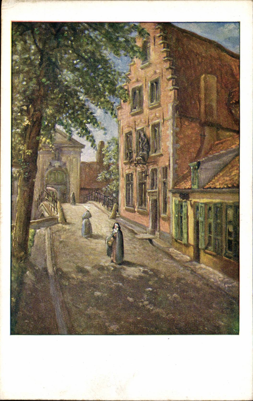 Belgique Bruges CPA Entree du beguinage 
