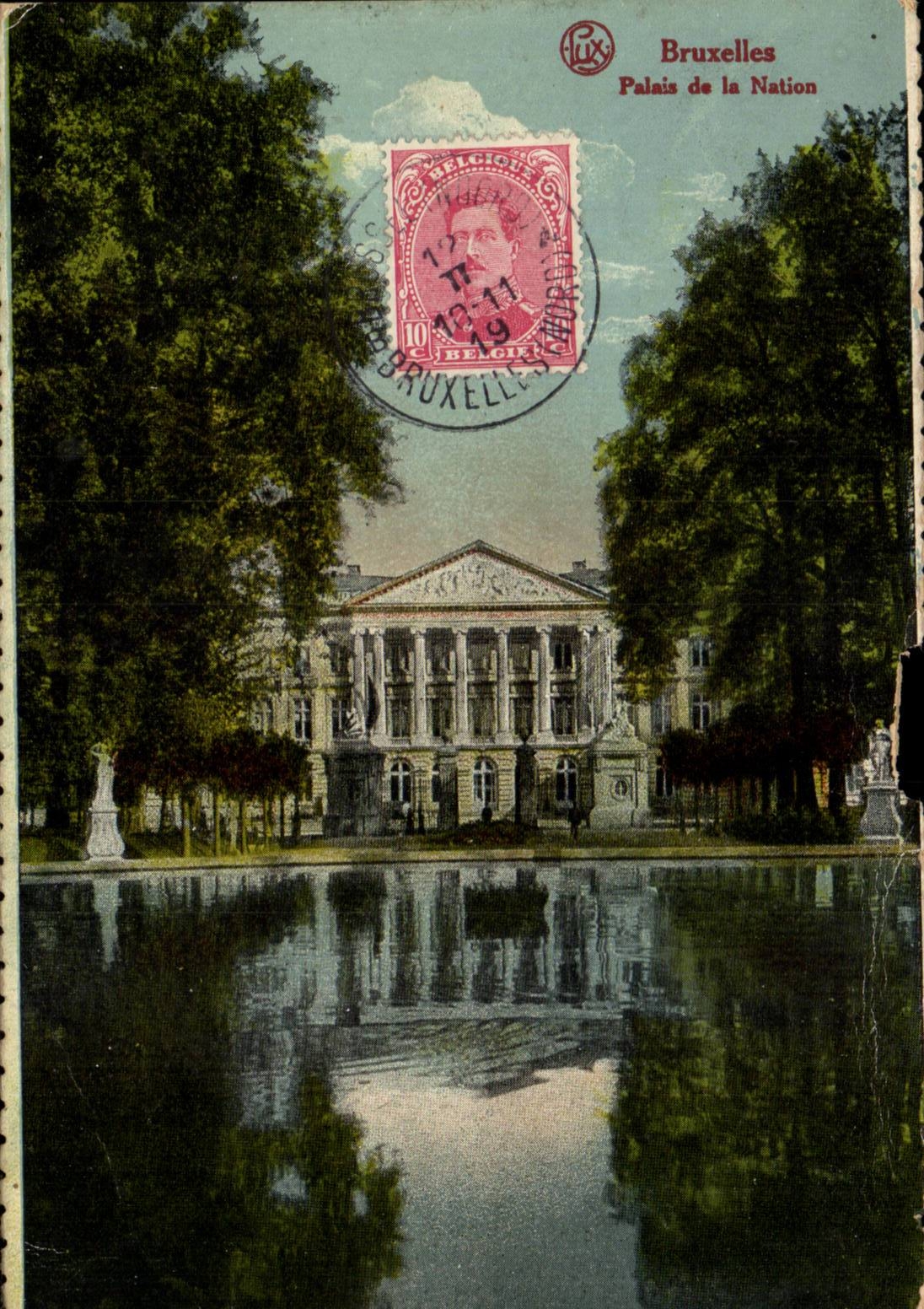 Belgique Bruxelles CPA palais de la Nation
