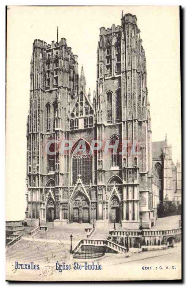 Belgique Bruxelles CPA Eglise Ste Gudule