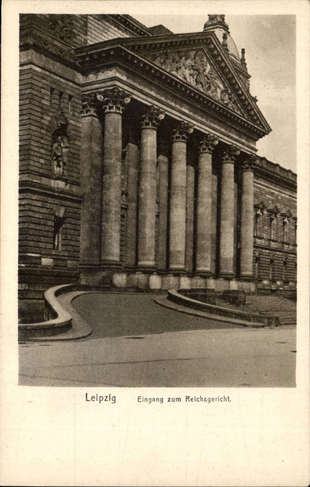 Allemagne Leipzig CPA Eingang zum Reichsgericht