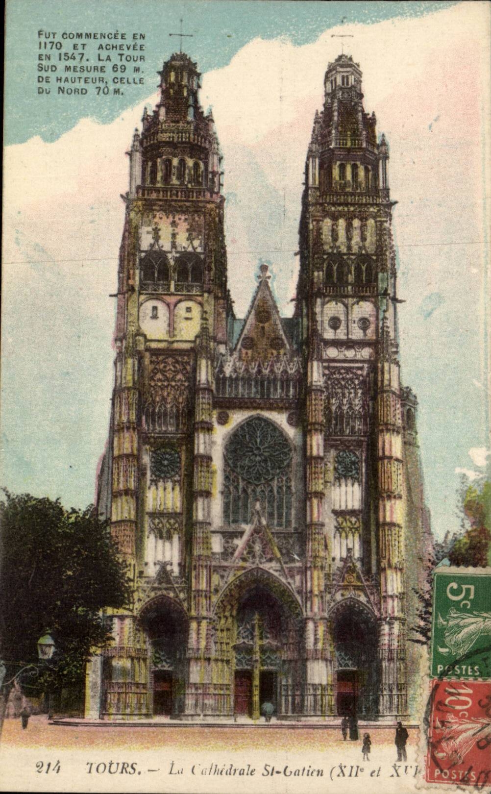 Tours CPA La cathedrale St Gatien