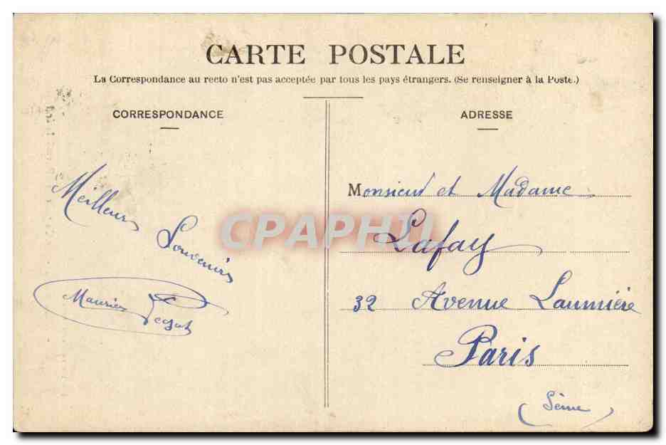 Auxerre - La Cathédrale (Portail latéral) — éditeur inconnu, n° 62 — Rückseite