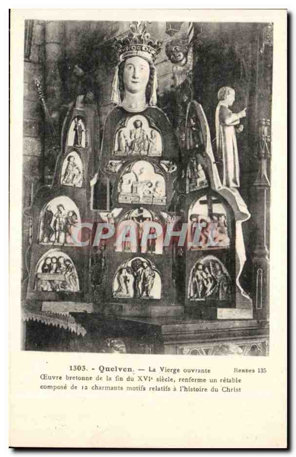 Quelven — La Vierge ouvrante — Éditeur Laurent-Nel, Rennes, n° 1303