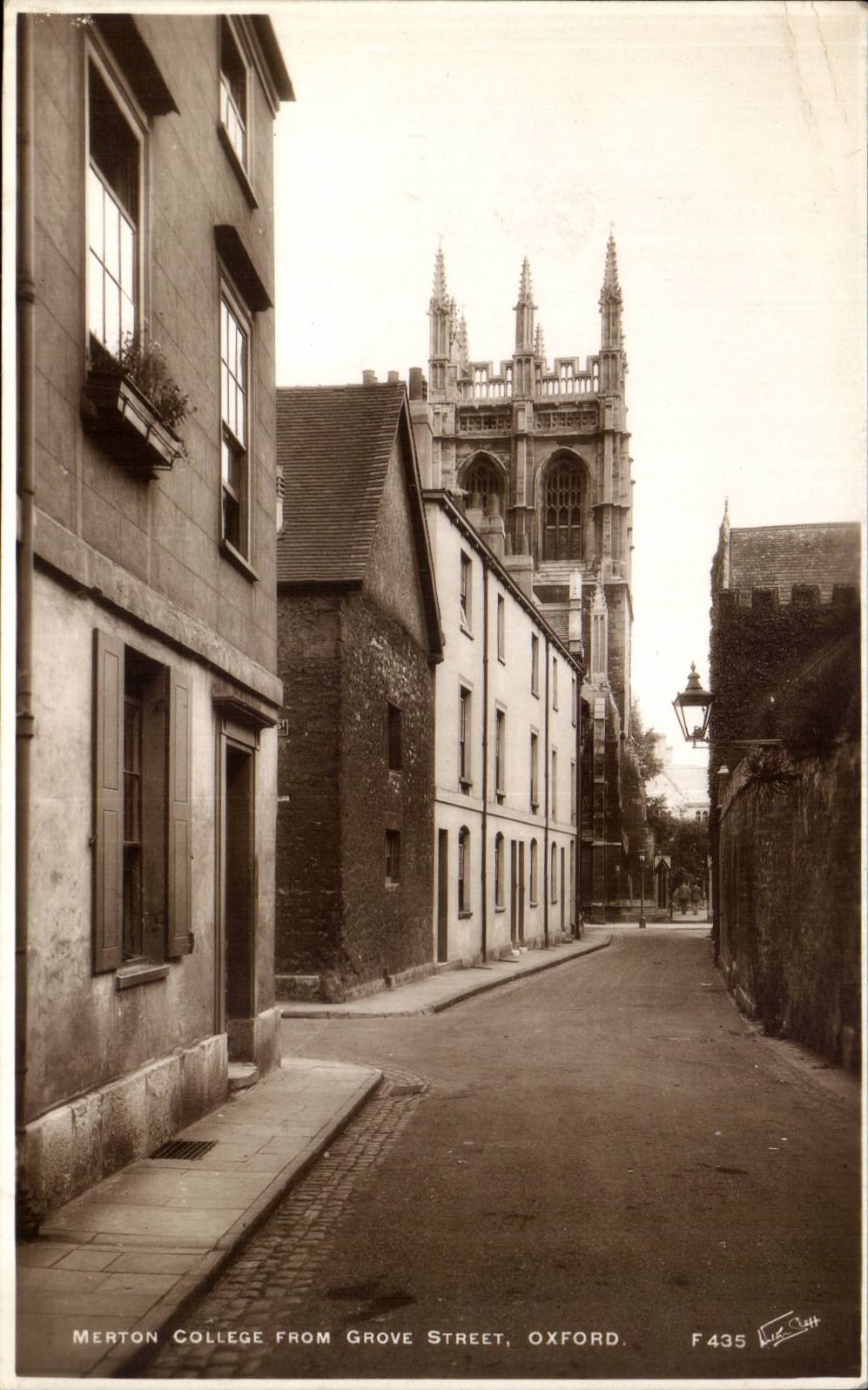 Great Britain Merton College from GRove street Oxford