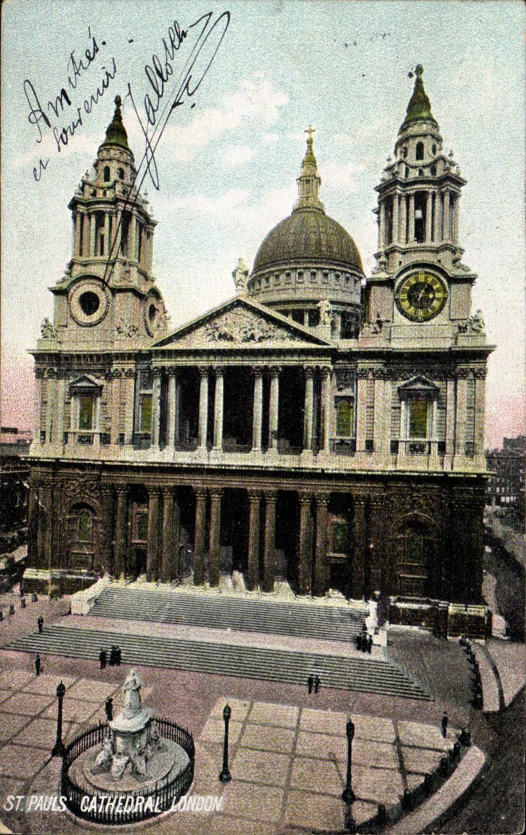 Great Britain Londres London CPA St Paul's cathedral