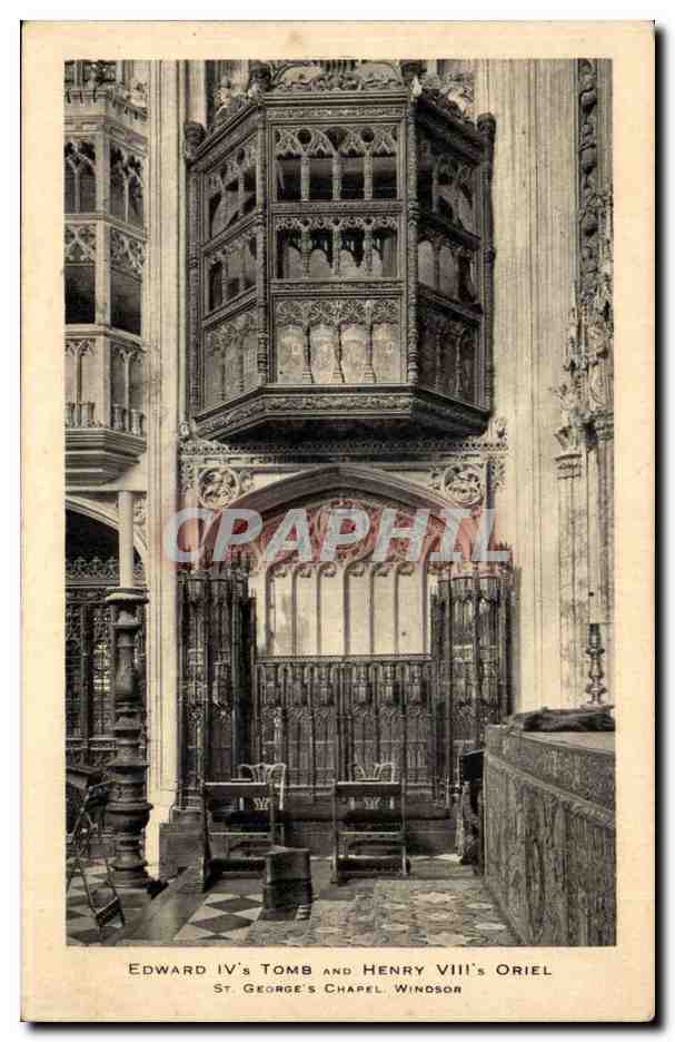 Great Britain Edward IV's tomb and Henri VIII's Oriel St George's chapel Windsor