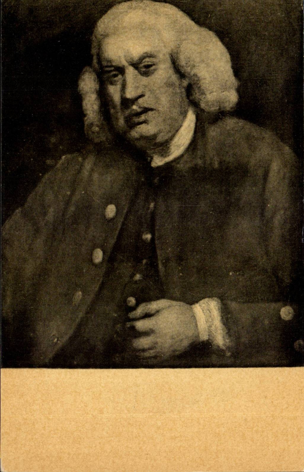 Great Britain Reynolds Portrait du docteur Samuel Johnson Londres National Gallery