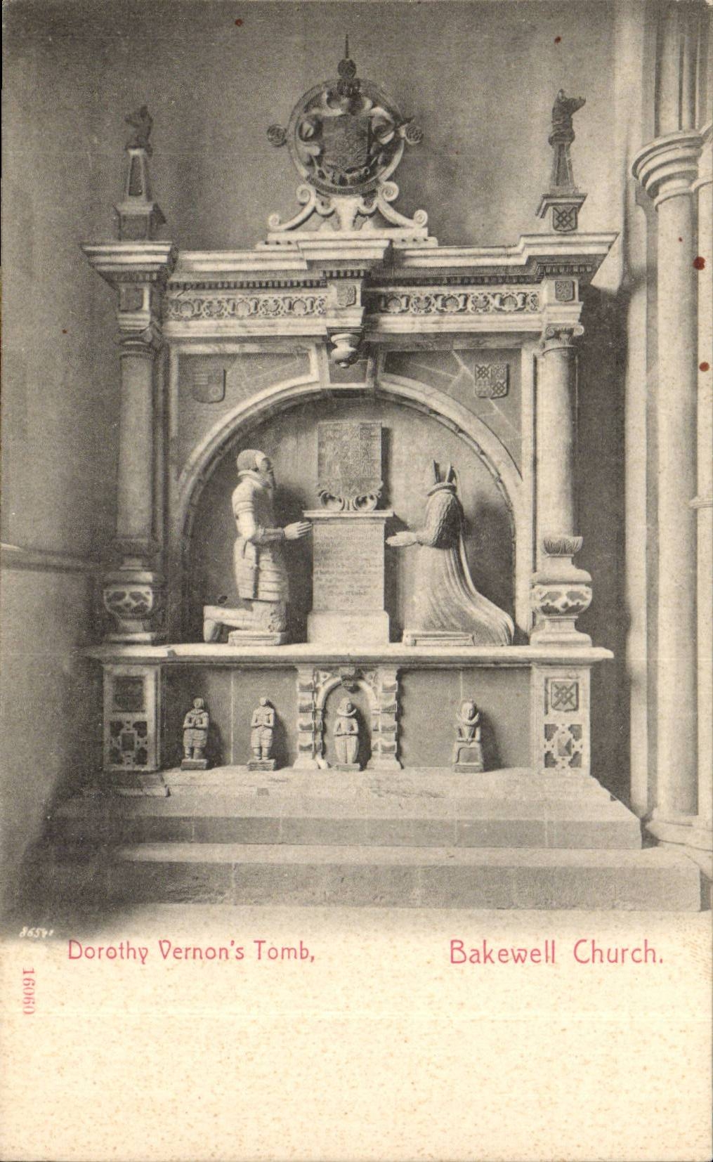Great Britain Bakewell church CPA Dorothy Vernon's tomb