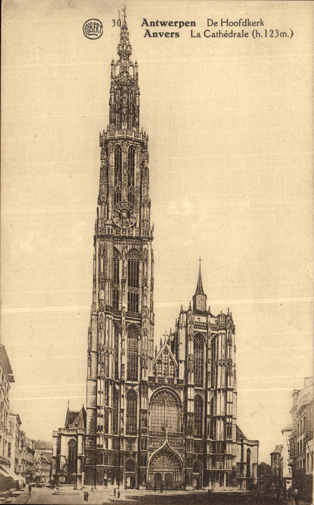 Belgie Belgique Anvers CPA La cathedrale 