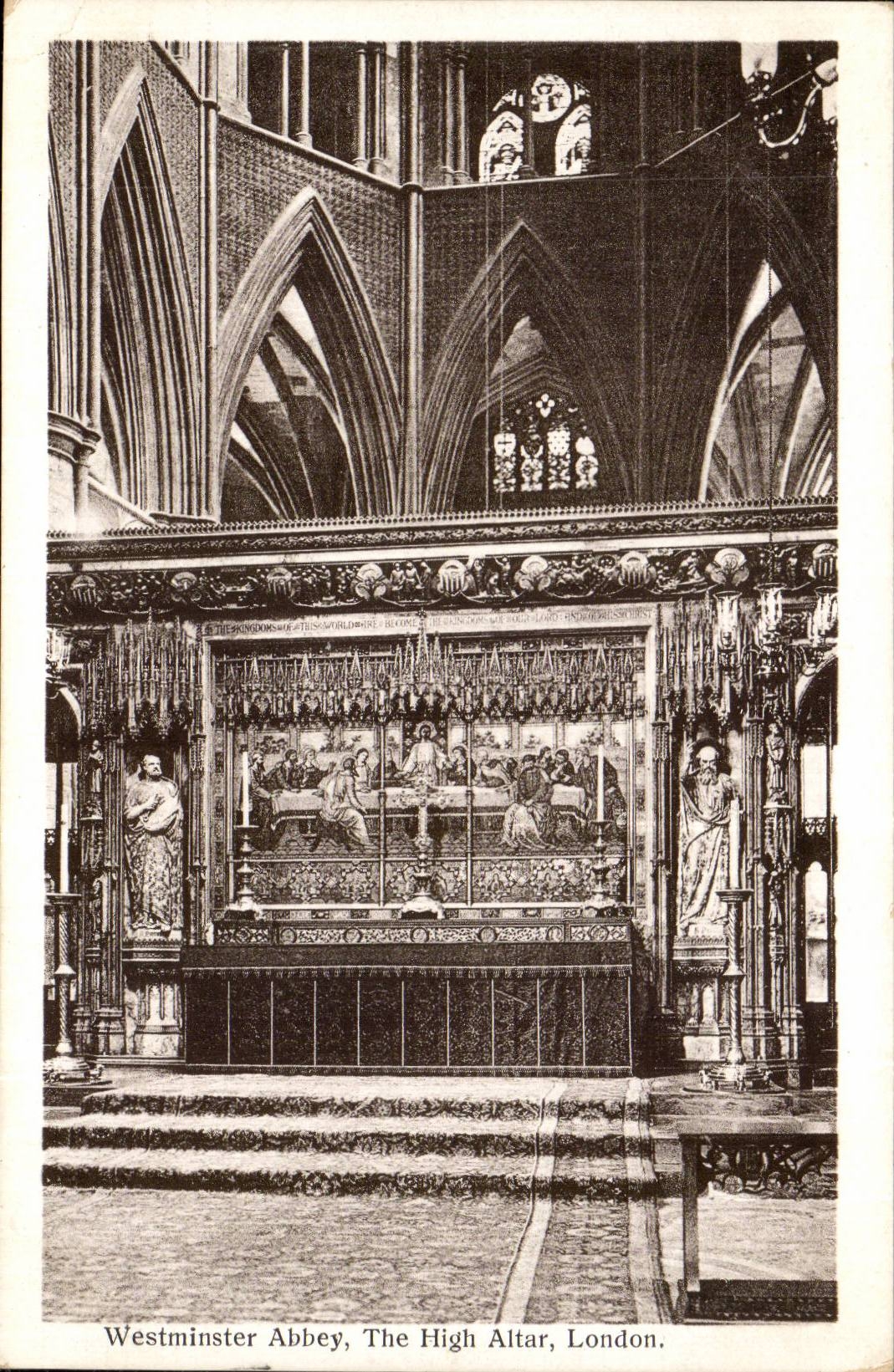 Great Britain CPA Westminster abbey The high altar London 