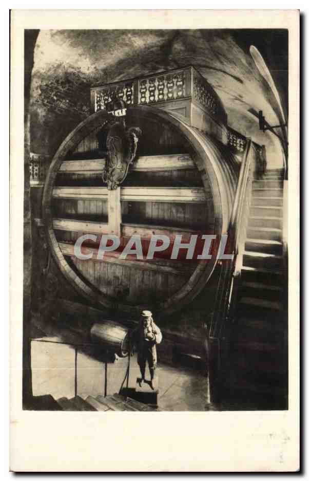 CPA Das grosse Heidelberger Foss Liter fassend (cuve a vin biere)