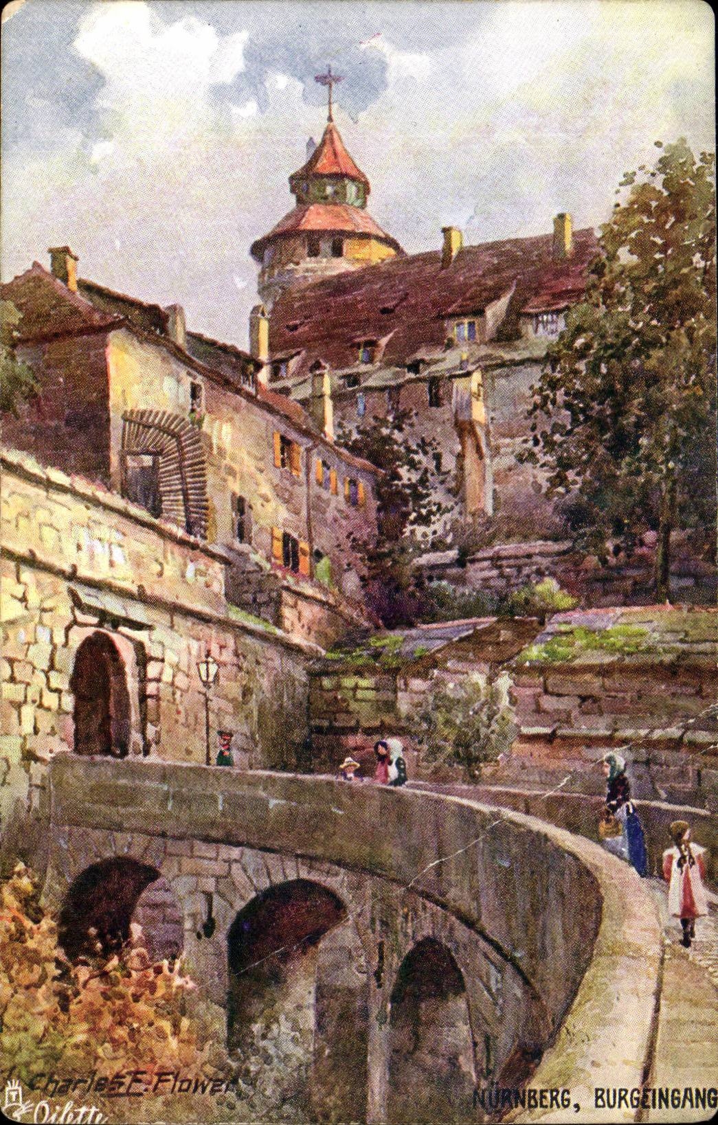 Allemagne CPA Nurnberg Burgeingang