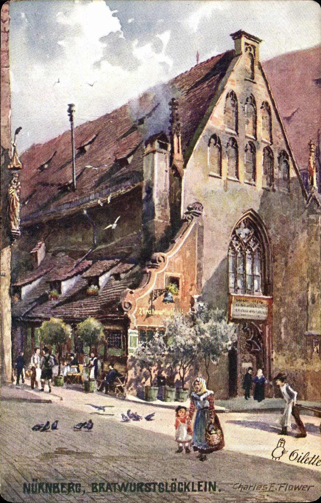 Allemagne CPA Nurnberg Bratwurstglocklein